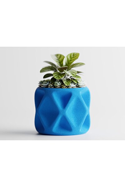 LayerCrew Ghiveci decorativ Tervielle 8.3 cm 10 cm 10.5 cm Cyan