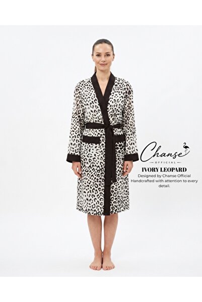 IVORY LEOPARD KIMONO