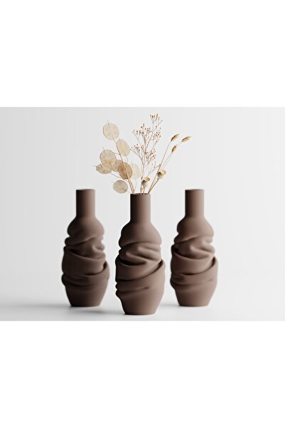 LayerCrew Vază decorativă Volo 20 cm 8.5 cm 8.5 cm Dark Brown