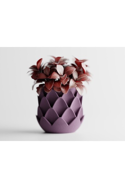LayerCrew Ghiveci decorativ Phyllara 11.5 cm 12.5 cm 12.5 cm Muted Purple