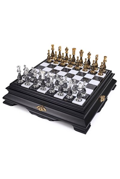 İTALFAMA Set italian alamă/lemn auriu/argintiu fantezie 10cm+placă marmură/le...
