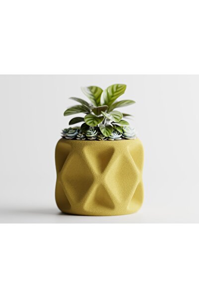 LayerCrew Ghiveci decorativ Tervielle 11.7 cm 14 cm 14.7 cm Yellow