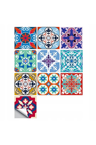 Koanni Plăci autoadezive din PVC tip patchwork, set de 10, tapet 20x20cm zm-0...