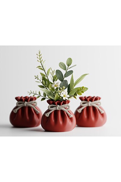 LayerCrew Vază decorativă Lazora 9.6 cm 8.5 cm 9.7 cm Red