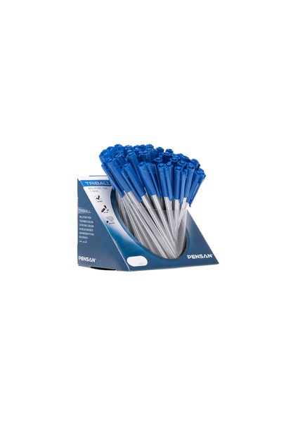 Pensan Pix Triball, varf 1 mm, scriere albastra, 30 buc/set