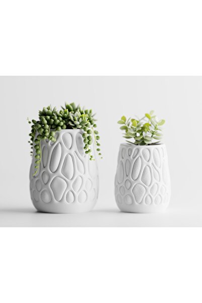 LayerCrew Ghiveci decorativ Organica 9.4 cm 7.9 cm 8 cm Jade White