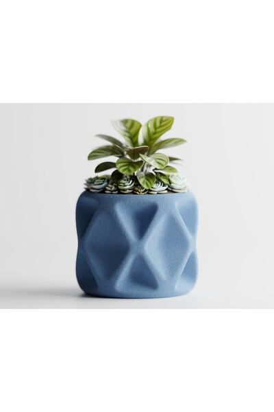 LayerCrew Ghiveci decorativ Tervielle 11.7 cm 14 cm 14.7 cm Muted Blue