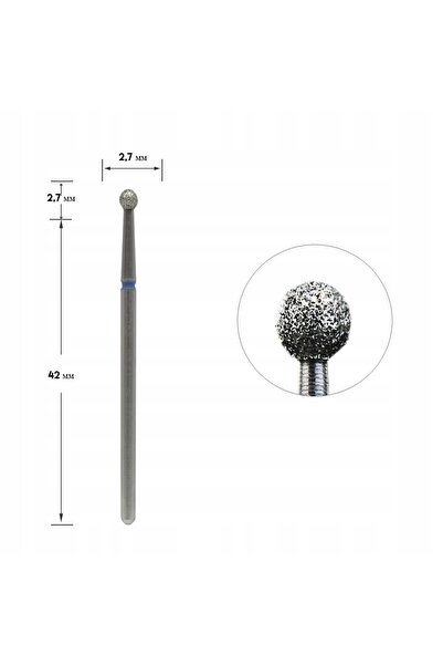 STALEKS Bilă de tăiat cu diamant, albastră, 2.7 mm