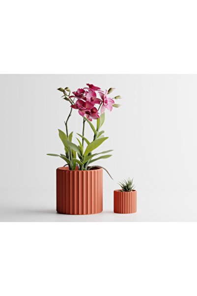 LayerCrew Ghiveci decorativ Muris 6.5 cm 6.9 cm 6.9 cm Muted Red