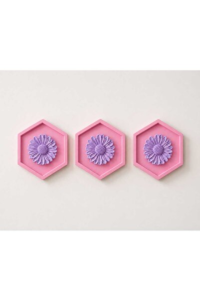 amazoondesing 3-Piece Pink Hexagonal Decorative Wall Panel – Stylish Home Dec...