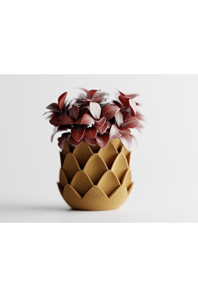 LayerCrew Ghiveci decorativ Phyllara 8.6 cm 9.3 cm 9.3 cm Gold