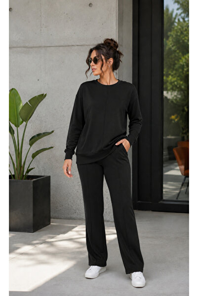 Mügerella EST.2026 Plus Size Loose Fit Comfortable Soft Texture Tracksuit Set