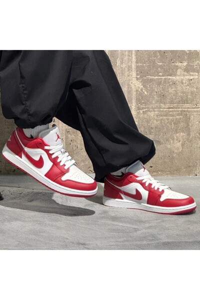 Nike Jordan Air 1 Low Kırmızı Sneaker Sportie ( Dar Kalıptır )