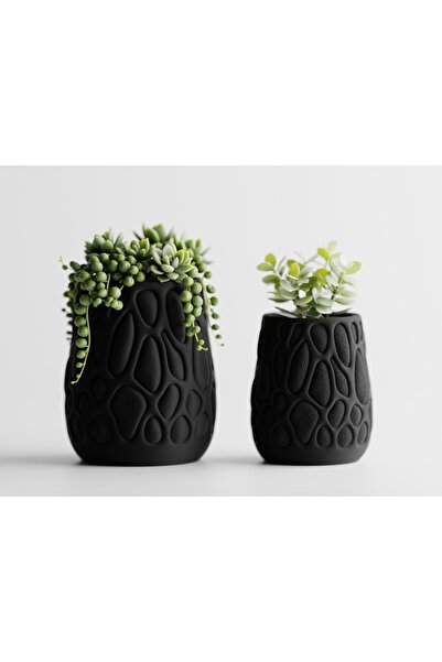LayerCrew Ghiveci decorativ Organica 9.4 cm 7.9 cm 8 cm Charcoal