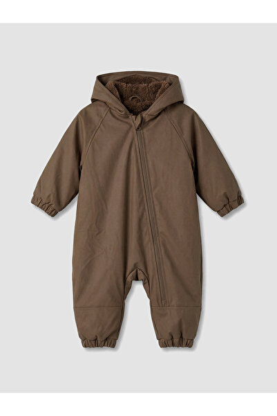 LC Waikiki Brown Water Repellent Baby Boy Astronaut Coat