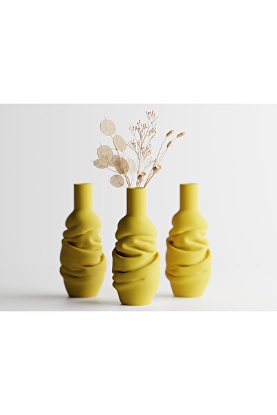 LayerCrew Vază decorativă Volo 20 cm 8.5 cm 8.5 cm Yellow