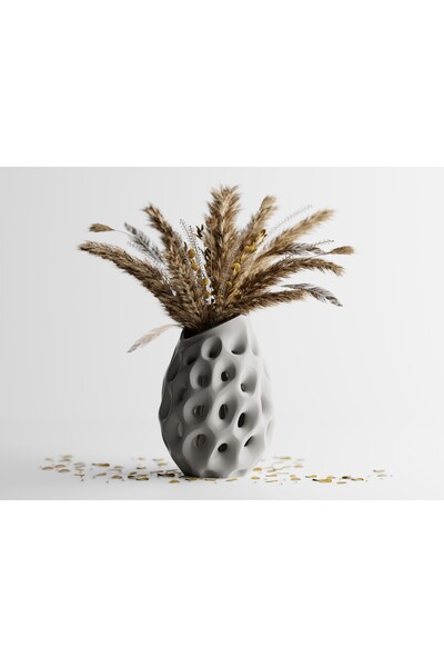 LayerCrew Vază decorativă Pora 14 cm 9.7 cm 9.8 cm Gray