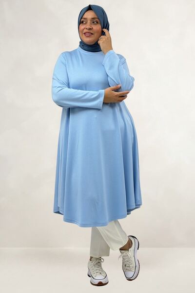 Eslina 68090 Tunica Modal Mevlana Marime Plus - Albastru Bebelus