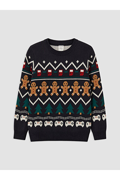 LC Waikiki Rmz Gi̇yi̇m Farkiyla Zero Roba Collar Boys' Sweater