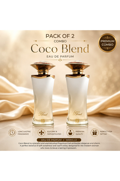 Ahmed Al Maghribi Coco Blend Eau de Parfum 100ml – Pack of 2 Combo