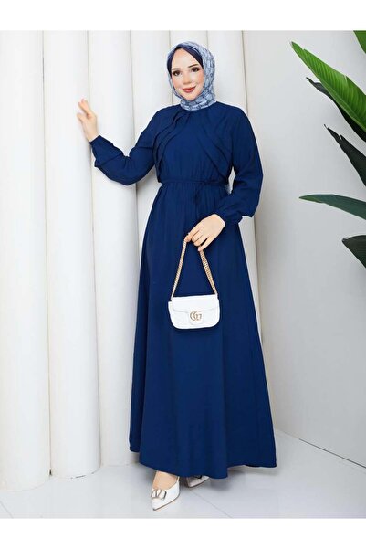 moda periy HELEN ELBİSE LACİVERT