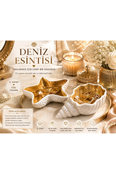 By Şirin Candle El yapımı 2li Takı Tabağı