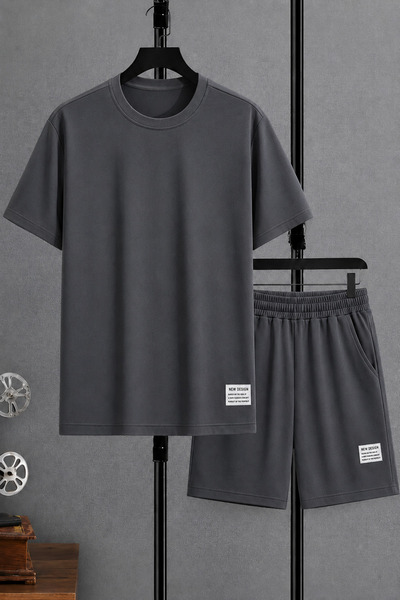 CLAYES New Design Printed Smoked Shorts T-Shirt Set - Top and Bottom Combinat...