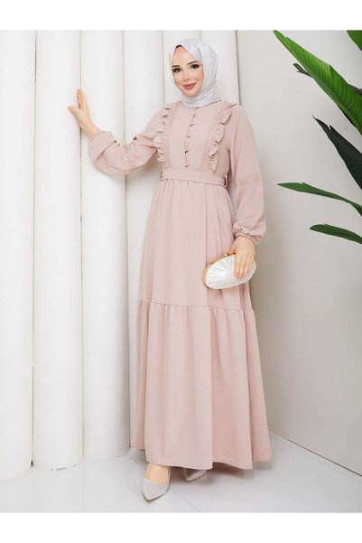 moda periy Damla Dress Stone
