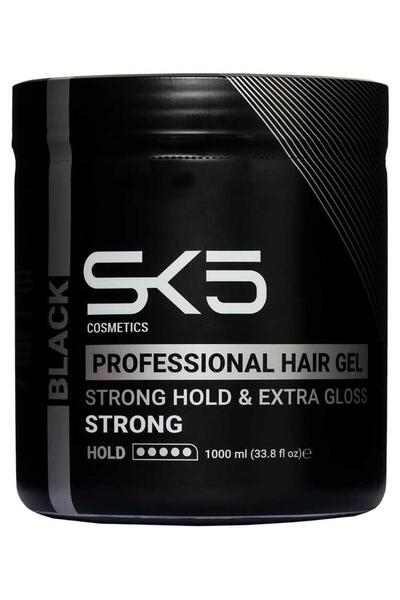 SK5 Black Hair Gel for Strong Hold and Attractive Shine 1000ml