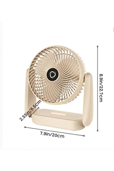 Generic Brand RA73 Smart Cooling 3-in-1 Desk & Clip Fan - Portable Rechargeab...