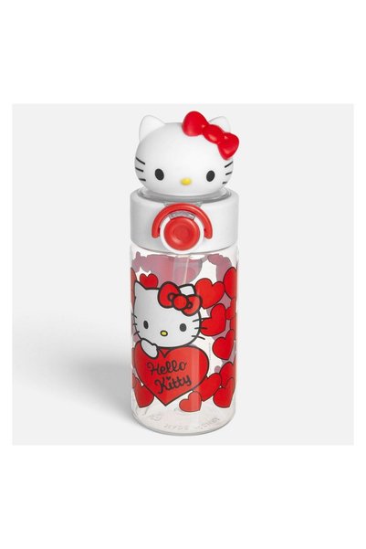 OEM Sticlă din Plastic Pop Up cu Model 3D Hello Kitty pentru Copii 500 ml