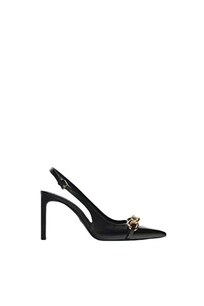 elegant hijab Black Pointed Toe Court Heels