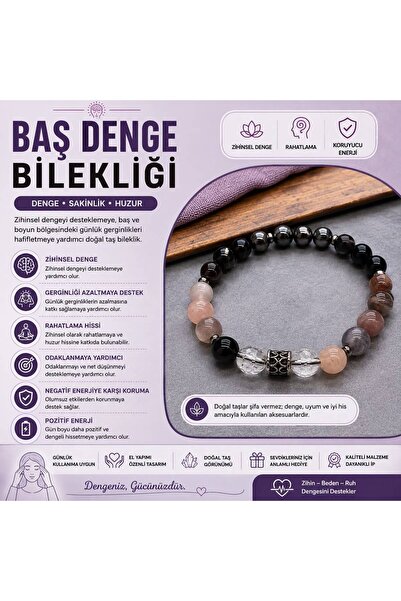 ŞİFAMTAŞ Baş Denge Doğal Taş Bileklik
