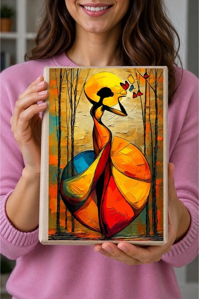 Şımartan Artistic Oil Painting Effect Woman and Nature Themed Special Design ...