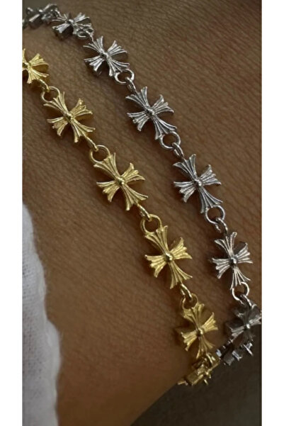 Wind Silver Haç Bileklik 925