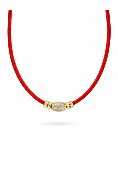 Rossetto Atelier Red Rosso Almond Necklace