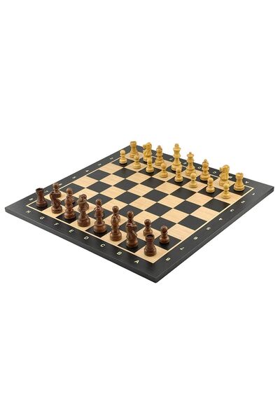 İTALFAMA Set de șah de turneu de lux: Piese clasice premium din lemn de salcâ...
