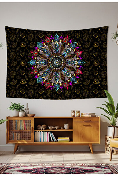 GREENDECOR Bohemian Mandala and Mystical Symbols Patterned Tarot Themed Wall ...