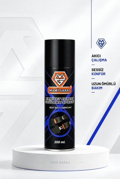 MAMİ GARAJ Emniyet Kemeri Yağlama Spreyi 200 ml Takılma ve Sertleşme Karşıtı ...