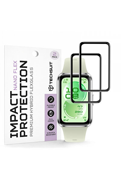 Techsuit Folie Protectie Nano Flex pentru Huawei Band 11, Set 2 bucati, Plast...