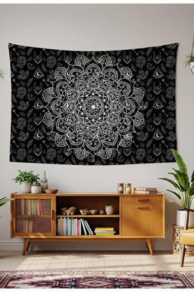 GREENDECOR Bohemian Mandala and Mystical Symbols Patterned Tarot Themed Wall ...
