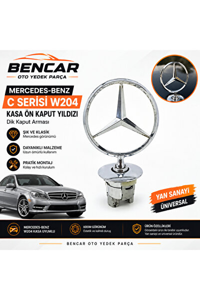 Universal Mercedes Benz C Serisi W204 Kasa Ön Kaput Yıldızı