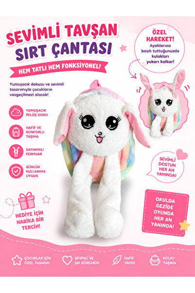 İyem Sevimli Peluş Çocuk Çantası