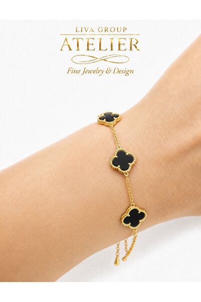Liva Group Atelier Vip Imported Zircon Stone Clover Bracelet Premium Quality ...