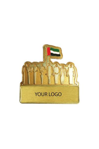 Generic UAE Metal Badge – Custom Printed National Day Design