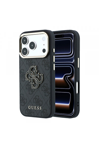 Guess Husa pentru Apple iPhone 18 Pro / 17 Pro, Guess, 4G Big Resin Logo, Neagra