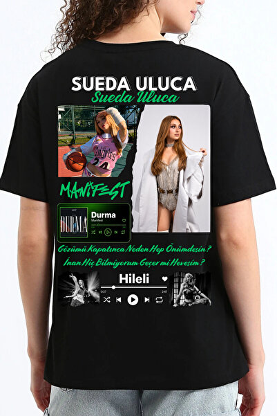 shidumanlar Manifest Sueda Uluca Unisex T-shirt Özel Tasarım Baskılı Oversize...