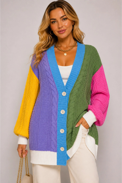 MetuCA Women's Bohemian Style Color Block Cotton Knitted Patterned Pinterest ...