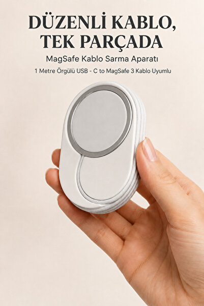 loftico MagSafe 1 Metre Örgülü Kablo Düzenleyici