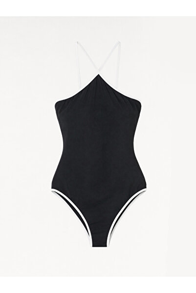LC Waikiki Vizyon New Season Black Removable Strap Women's Swimsuit